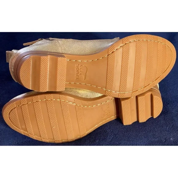 SOREL Lola ll Bootie in Sandy Tan “Gold” NWT Size 9.5 - Picture 12 of 16